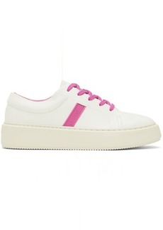 GANNI White & Pink Sporty Mix Cupsole Sneakers