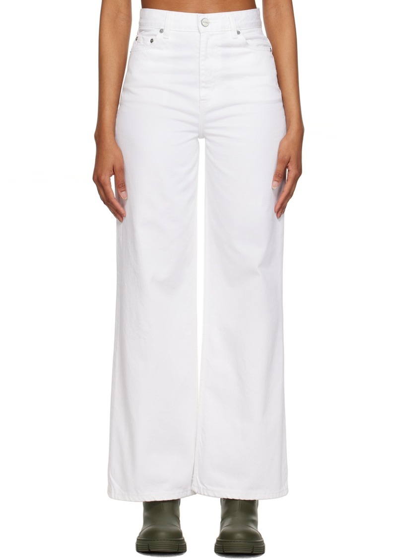 GANNI White Magny Jeans