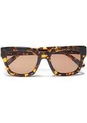 Ganni Woman Alice Square-frame Tortoiseshell Acetate Sunglasses Saffron