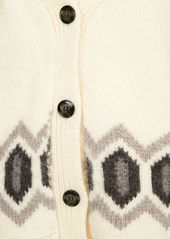 Ganni Graphic Wool Oversized Vest