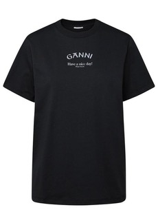 Ganni Gray cotton t-shirt
