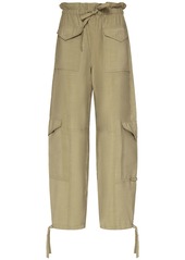 Ganni High Waist Tech Cargo Pants