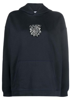 Ganni Isoli Flower organic cotton hoodie