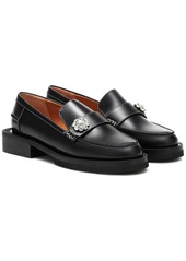 Ganni Jewel leather loafers