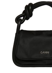 Ganni Knot Flap Over Shoulder Bag