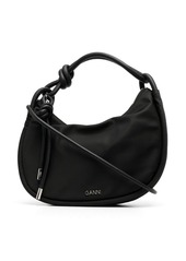 Ganni knotted top-handle bag