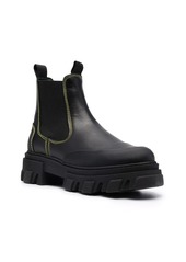 Ganni leather Chelsea ankle boots