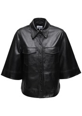 Ganni Leather Shirt