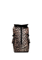 Ganni leopard-print backpack