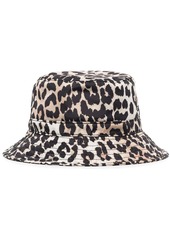 Ganni leopard print bucket hat
