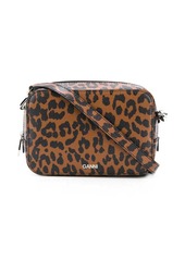 Ganni leopard print crossbody bag
