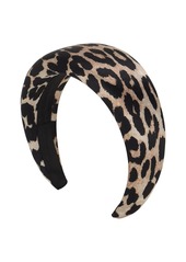 Ganni Leopard Print Nylon Headband
