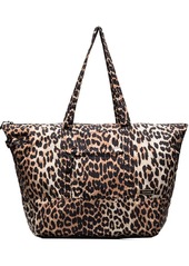 Ganni leopard-print shoulder bag
