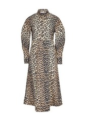 Ganni Leopard printed dress