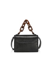 Ganni Lizard-Embossed Leather Belt Bag