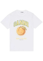 Ganni logo-print T-shirt