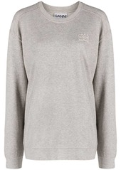 Ganni long-sleeved cotton sweatshirt