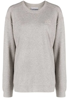Ganni long-sleeved cotton sweatshirt