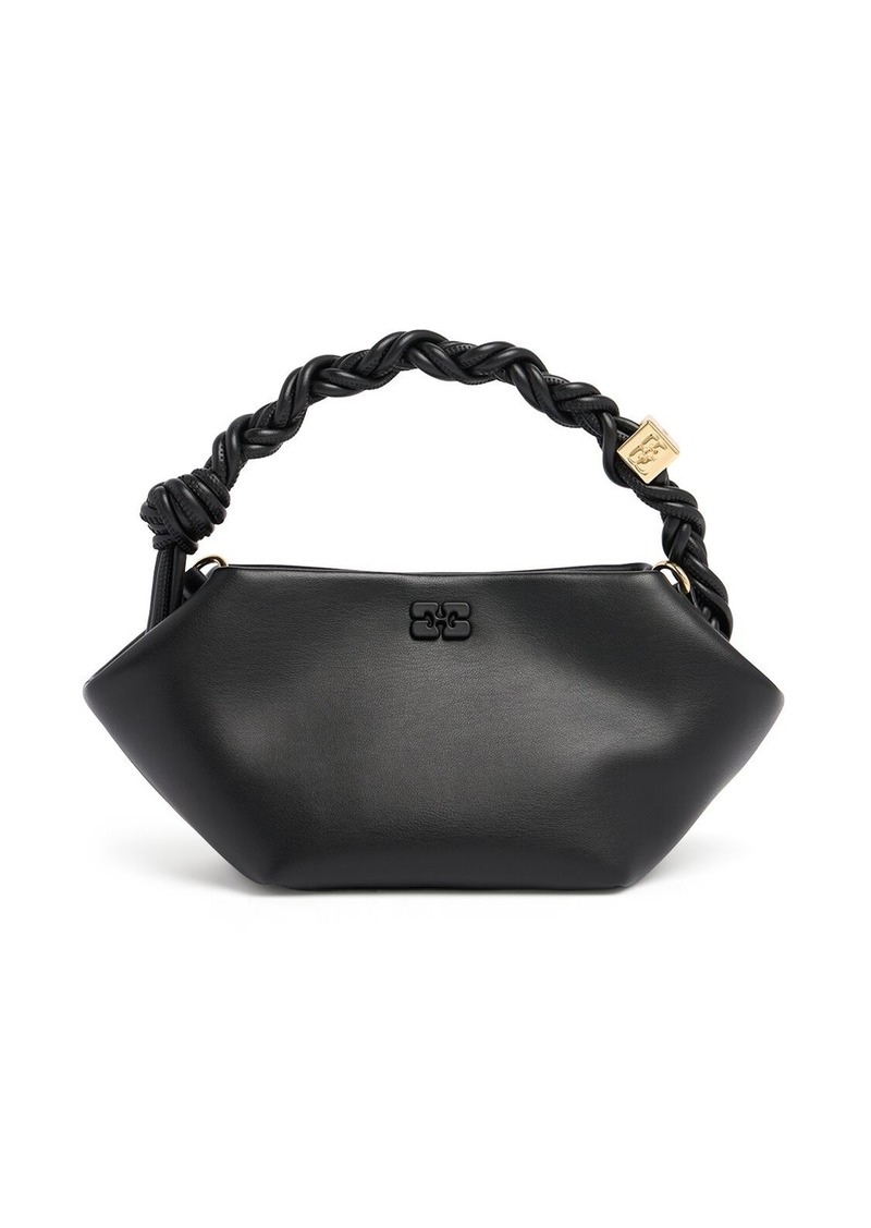 Ganni Mini Bou Recycled Leather Top Handle Bag