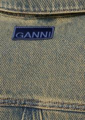 Ganni Overdyed Heavy Cotton Denim Jacket