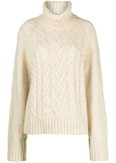 Ganni oversized cable-knit jumper
