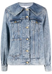 Ganni Peter Pan-collar denim jacket