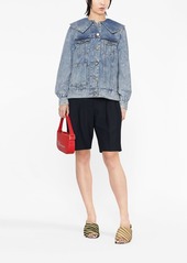 Ganni Peter Pan-collar denim jacket