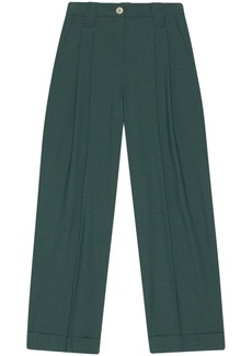 Ganni pleat-detail trousers