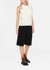 Ganni rib-knit vest top