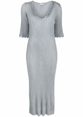 Ganni ribbed-knit dress