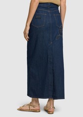 Ganni Rinsed Denim Maxi Skirt