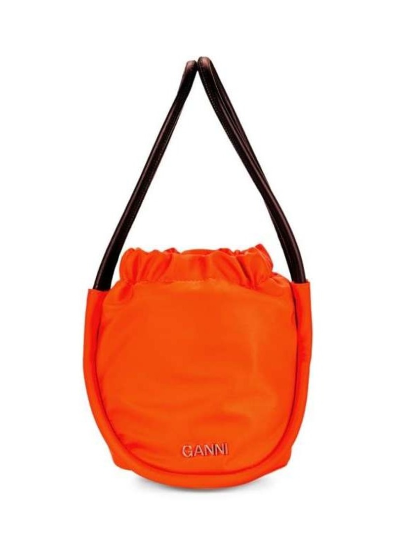 Ganni Solid Top Shoulder Bag
