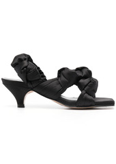 Ganni square-toe slingback sandals