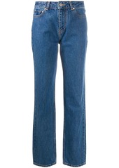 Ganni straight-leg high-rise jeans
