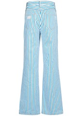 Ganni Striped Cotton Denim Jeans