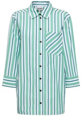 Ganni Striped Cotton Shirt