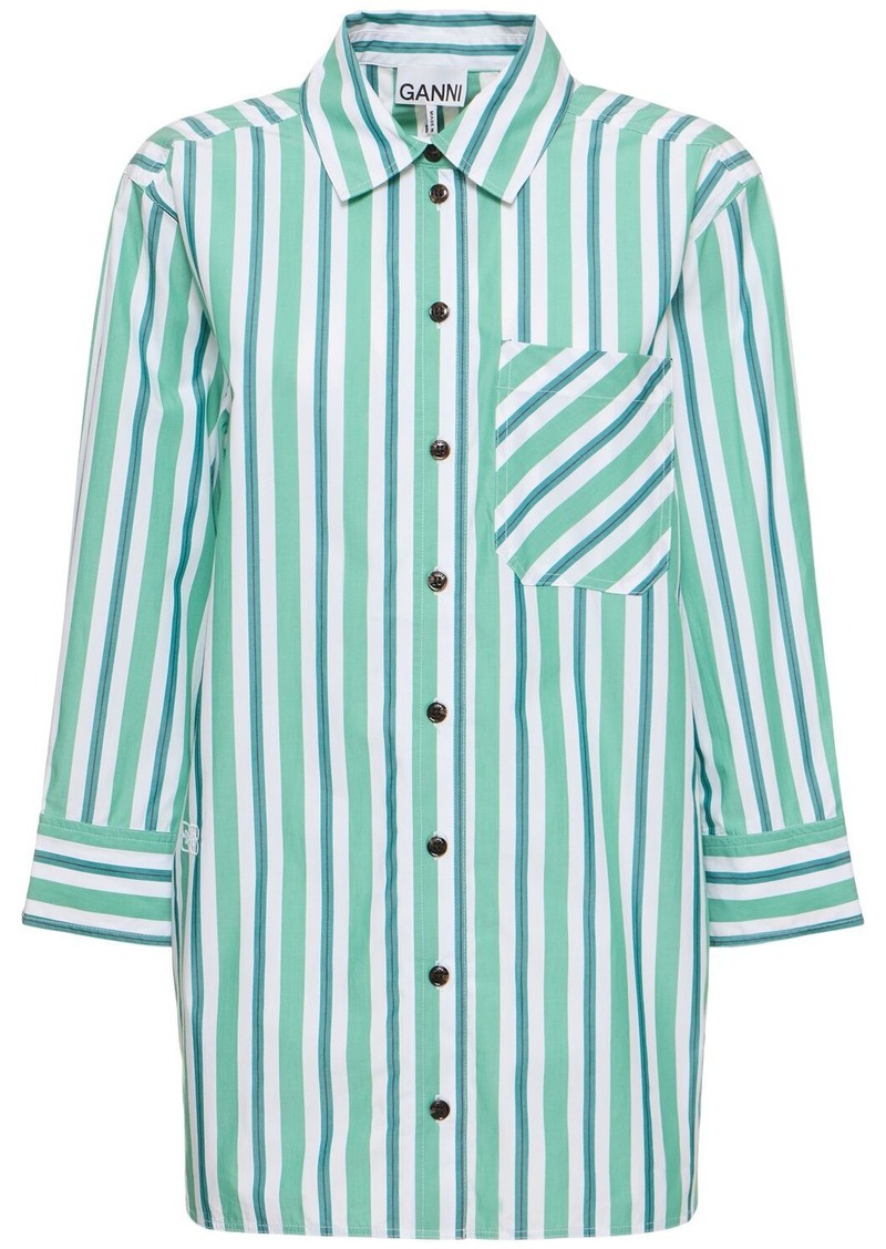 Ganni Striped Cotton Shirt