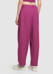 Ganni Summer Relaxed Fit Pleated Pants