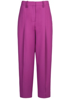 Ganni Summer Relaxed Fit Pleated Pants
