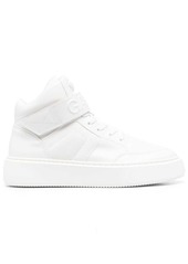 Ganni touch-strap high-top sneakers