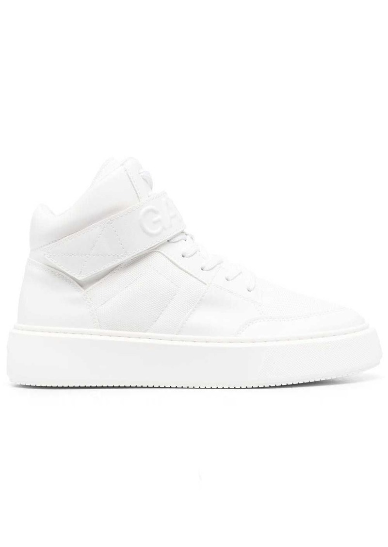 Ganni touch-strap high-top sneakers