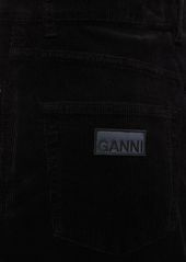 Ganni Washed Cotton Corduroy Long Skirt