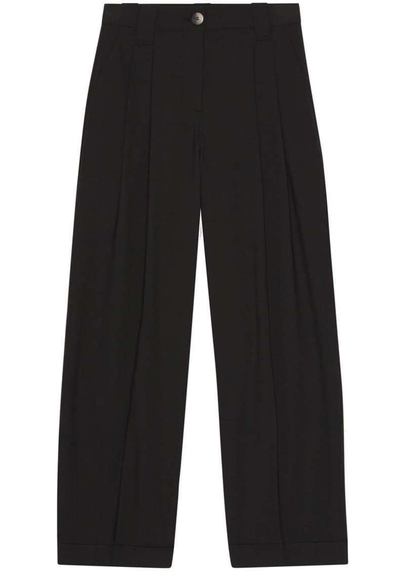 Ganni wide-leg tailores trousers