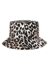 Ganni Recycled Polyester Bucket Hat in Leopard at Nordstrom
