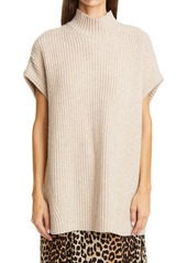 Ganni Ribbed Wool Blend Pullover in Brazilian Sand at Nordstrom