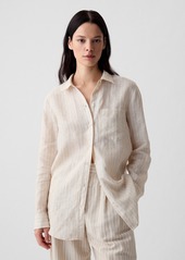 Gap 100% Linen Boyfriend Shirt