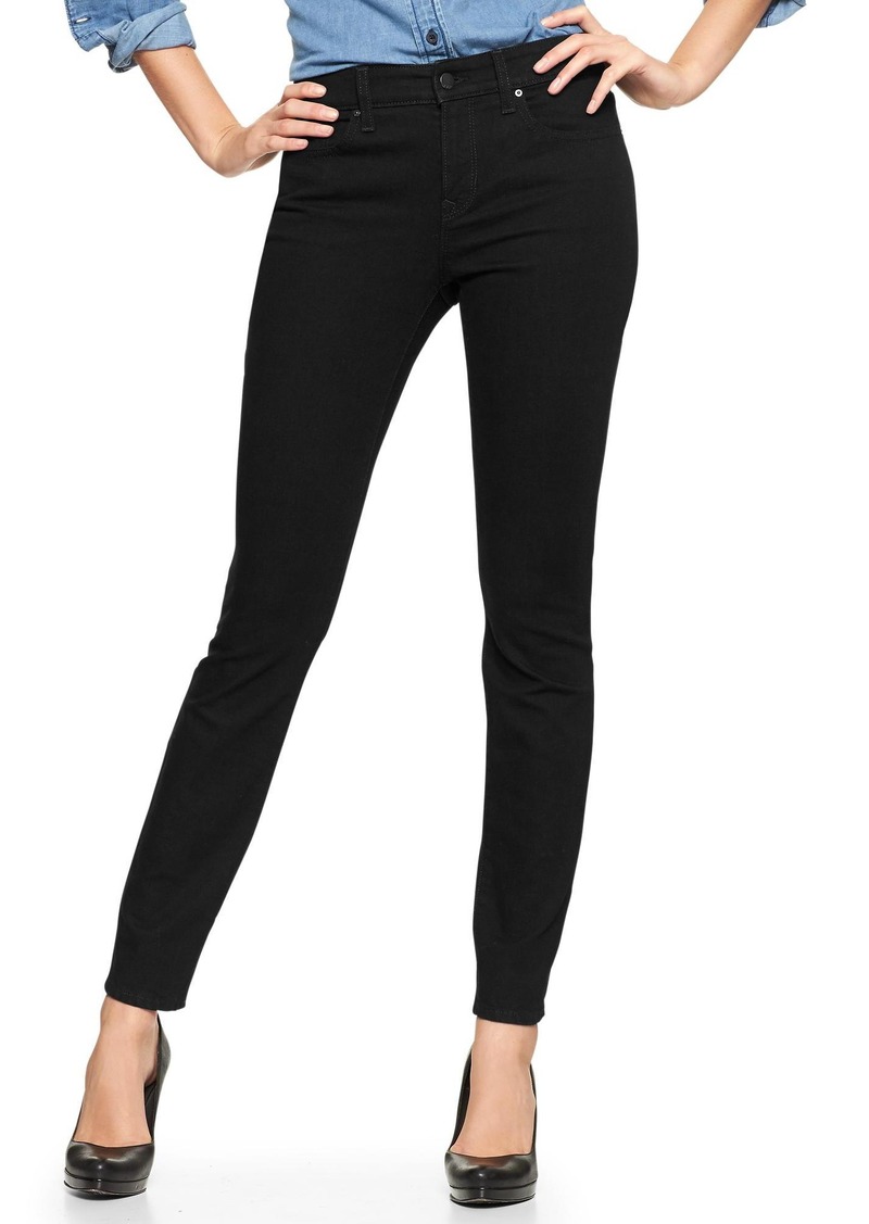 Gap 1969 curvy skinny black jeans | Denim