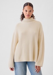 Gap 24/7 Split-Hem Mockneck Sweater