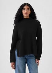 Gap 24/7 Split-Hem Mockneck Sweater