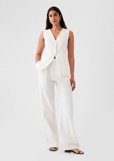 Gap 365 High Rise Linen-Cotton Trousers